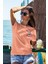 Unisex T-Shirt, Animals, Tavşan Tasarım Baskılı, Oversize, Somon T-Shirt NO:00313 2