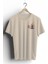 Unisex T-Shirt, Renkli Baskılı, Oversize, Pamuk, Krem T-Shirt NO:00433 1