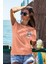 Unisex T-Shirt, Animals, Unicorn Tasarım Baskılı, Regular, Somon T-Shirt NO:00312 2