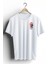 Unisex T-Shirt, Animals, Retro Kuğu Tasarım Baskılı, Regular, %100 Pamuk, Beyaz T-Shirt No: 00535 1
