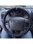 Dikişli Direksiyon Kılıfı Karbon Deri Noktalı Deri Gri Yüzük Gri Dikişli Peugeot Boxer Için 1