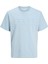 Jack Jones Jcopacer Prınt Tee Ss Crew Neck Erkek Mavi Tshirt 12273295-07 1