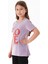 %100 Pamuk Simli Love Yazı Baskılı Kız Çocuk Tişört 1