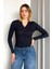 Kadın Patlı Düğmeli Uzun Kol Body 21926 1