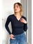 Kadın Patlı Düğmeli Uzun Kol Body 21926 4