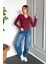 Kadın Patlı Düğmeli Uzun Kol Body 21926 5