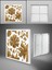 Yaprak Desenli LED Avize, 60 x 60 LED Panel Armatür, 60WATT, Beyaz Işık, Gün Işığı Tercihe Bağlı Lamba 1