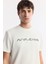 Erkek Ekru Bisiklet Yaka Reflektörlü Bi Stretch Interlok T-shirt A51y1037 2