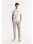 Erkek Ekru Bisiklet Yaka Reflektörlü Bi Stretch Interlok T-shirt A51y1037 5