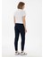 Yüksek Bel Slim Fit Lacivert Kadın Pantolon PT0125 4