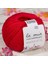 Mercerized Cotton Kırmızı El Örgü İpi- 19 - 33597 1