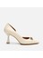 01AYH304210A400 KADIN Deri Ekru Orta Topuklu Stiletto 1