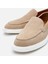 02AYH305500A300 ERKEK Süet Deri Bej Loafer 4