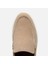 02AYH305500A300 ERKEK Süet Deri Bej Loafer 5