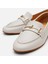 01AYH306210A400 KADIN Deri Ekru Tokalı Loafer 4