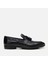 02AYH303410A100 ERKEK Deri Siyah Püskül Detaylı Loafer 1