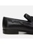 02AYH303410A100 ERKEK Deri Siyah Püskül Detaylı Loafer 3