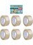 Akrilik Koli Bandı 45 mm x 100 Metre Şeffaf 6lı HBR0237 1