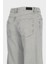 Weslie Gri Yüksek Bel Patı Fermuarlı Wideleg Jean Pantolon C 4871-005 3