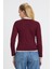 3011 Ribana Detay Uzun Kollu Bluz Bordo 5