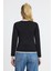 3011 Ribana Detay Uzun Kollu Bluz Siyah 5