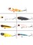 7 Adet Zıpır Rapala Olta Yem Seti - 4.8cm - 3.8gr Bilyalı 3D Göz Karbon Çelik Iğne 7 Farklı Renk 4