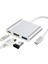 CF01 Macbook Uyumlu 4K Full HD 1080p Type C To 3 Portlu HDMI - USB 3.0 - PD Çevirici Hub Adaptör 1