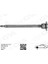 Aks Mili Arka Sol Ince Kisa 840MM Mercedes Sprinter B906 . Vw Crafter 30-35-50 Z:26-29 Poryali 10 1