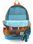 Kids Mavi Turuncu High Wheels Truck Desenli Dört Bölmeli Okul Sırt Çantası 23778 3