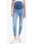 Skinny Fit Yüksek Bel Düz Paça Uzun Hamile Pantolon Z6878AZ24SP 5
