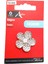 Çiçek Şekilli 3 cm Gümüş Rengi Zirkon Taşlı Şık Düğme, Delikli Düğme 700 509 1