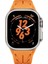 Apple Watch Ultra 49MM KRD-127 Metal Tokalı Silikon KORDON-TURUNCU-8680436819067-MLTD111522 5