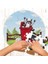 36 Parça, 42CM Çapında 3mm Ahşap Üstüne Rakun Temalı Puzzle 1