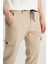 Slim Fit Dar Kesim Beli Bağlamalı Kargo Cepli Jogger Pantolon 4