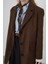 Süet Blazer Ceket Koyu Taba 1