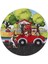 36 Parça, 42CM Çapında 3mm Ahşap Üstüne Sevimli Karakterler Temalı Puzzle 5