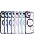 Apple iPhone 15 Plus Kılıf Wireless Şarj Özellikli Zore Krom Magsafe Silikon KAPAK-SIYAH-86804367114 2