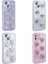 Apple iPhone 14 Kılıf Airbagli Simli Arka Yüzey Zore Işıltı Silikon KAPAK-BEYAZ-KALP-8680436785607-M 2