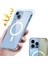 Apple iPhone 15 Plus Kılıf Magsafe Şarj Özellikli Şeffaf Sert Pc Zore Embos KAPAK-RENKSIZ-8680436726 2