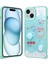 Apple iPhone 15 Plus Kılıf Parlayan Sıvılı Simli Kabartma Figürlü Zore Cevze KAPAK-YEŞIL-86804367564 1