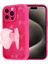 Apple iPhone 15 Pro Kılıf Kamera Korumalı Figür Tasarımlı Zore Kapya Kapak-Pembe KOYU-8680436786352- 4