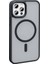 Apple iPhone 11 Pro Max Kılıf Magsafe Şarj Özellikli Mat Arka Yüzey Zore Sio KAPAK-SIYAH-86804367778 2