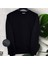 Unisex Bisiklet Yaka Oversize Şardonlu Basic Sweatshirt 2