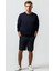 Unisex Bisiklet Yaka Oversize Şardonlu Basic Sweatshirt 1