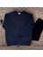 Unisex Bisiklet Yaka Oversize Şardonlu Basic Sweatshirt 2