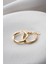 925 Ayar Gümüş 20 mm Gold Kaplama Burgu Model Şarnel Küpe 1