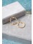 925 Ayar Gümüş 20 mm Gold Kaplama Burgu Model Şarnel Küpe 4