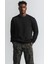Unisex Bisiklet Yaka Oversize Şardonlu Basic Sweatshirt 1