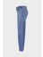 Weslie Açık Mavi Yüksek Bel Patı Fermuarlı Wideleg Jean Pantolon C 4530-109 4