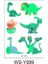 WS-Y099 Popüler Dinozor Aydınlık Boya Dövme Etiket Çocuk Kız Karikatür Eğlenceli Tyrannosaurus Su Geçirmez Geçici Floresan Glow Oyuncaklar (Yurt Dışından) 1